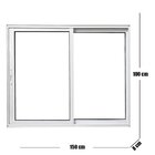 Janela Vitro 2 Folhas Alumínio Branco 1.00  X 1.50 Linha 25