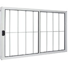 Janela Vitro 2 Folhas Alumínio Branco Modular Com Grade - Dc