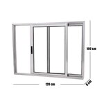 Janela Vitro 2 Folhas Alumínio Brilhante Linha 25 Medidas:100