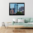 Janela Vitro 2 Folhas Com Grade De Correr Alum. Preto Linha V