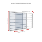 Janela Vitrô 2 Folhas Com Grade Horizontal 1,50m X 1m Em Alum