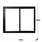 Janela Vitro 2 Folhas De Correr De Alumínio Linha 25 100cm X