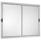 Janela Vitro 2 Folhas Móveis 1,20x1,50 Alumínio Branco S/g