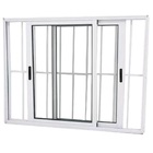 Janela Vitro 2 Folhas Móveis Alumínio Branco Linha 25 Com Gra