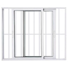 Janela Vitro 2 Folhas Móveis Alumínio Branco Linha 25 Com Gra