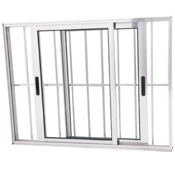 Janela Vitro 2 Folhas Móveis Alumínio Brilhante Linha 25 Medi