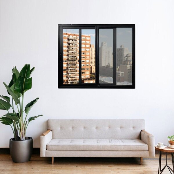 Janela Vitro 2 Folhas Móveis Com Tela Mosqueteira Alumínio 10