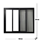 Janela Vitro 2 Folhas Móveis Com Tela Mosqueteira Alumínio 12