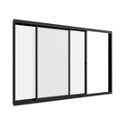 Janela Vitrô 2 Folhas Sem Grade 1,20m X 1m Em Alumínio Preto
