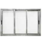 Janela Vitro 3 Folhas Móveis 1,20x1,80 Alumínio Brilhante S/g