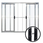 Janela Vitro 4 Folhas 1,20x1,50 Alumínio Brilhante C/g