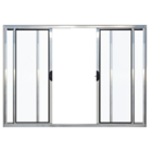 Janela Vitro 4 Folhas 1,20x1,80 Alumínio Brilhante S/g