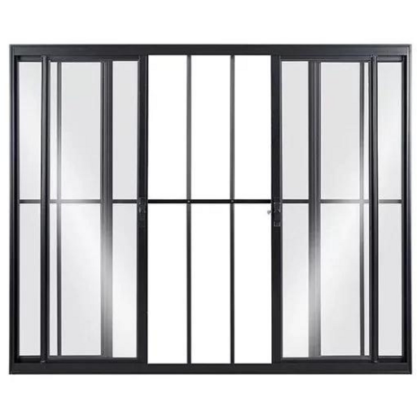 Janela Vitro 4 Folhas 1,20x1,80 Alumínio Preto C/g