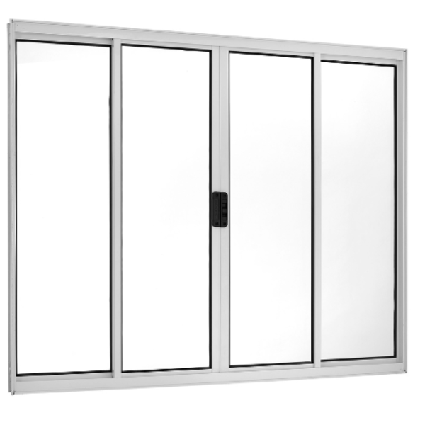 Janela Vitro 4 Folhas 1,20x2,00 Alumínio Branco S/g | Leroy Merlin