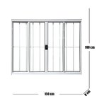 Janela Vitro 4 Folhas Alumínio Branco 1.00  X 1.50 Modular Co