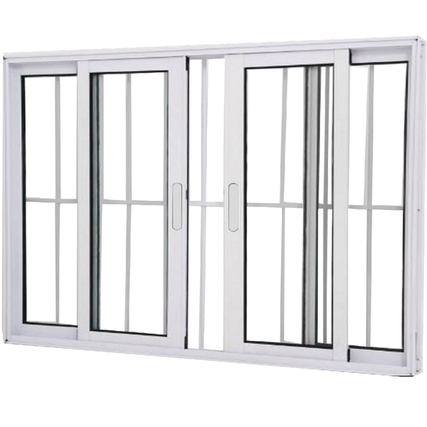 Janela Vitro 4 Folhas Alumínio Branco Linha 25 Com Grade - Dc