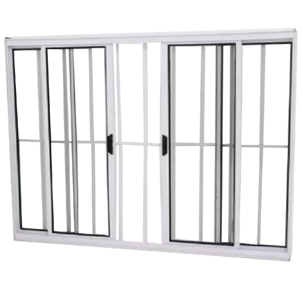 Janela Vitro 4 Folhas Alumínio Branco Modular Com Grade - Dc