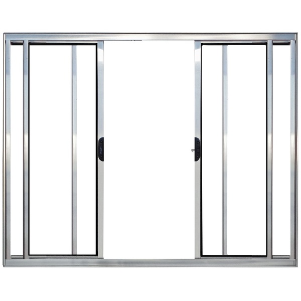 Janela Vitro 4 Folhas Alumínio Brilhante Modular - Dc 100 X 1