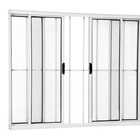 Janela Vitro 4 Folhas Com Grade Alumínio Branco - 1,00(a) X 1