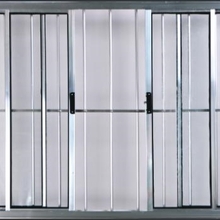 Janela Vitro 4 Folhas Com Grade Alumínio Brilhante - 1,00(a)