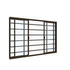 Janela Vitrô 4 Folhas Com Grade Horizontal 1,50m X 1m Em Alum