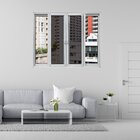 Janela Vitro 4 Folhas Com Tela Mosqueteira Linha 25 100x100 B