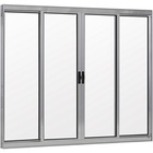 Janela Vitro 4 Folhas Sem Grade Alumínio Brilhante - 1,00(a)