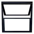 Janela Vitro Basculante 40x40 Alumínio Preto Com Vidros