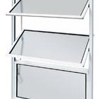 Janela Vitro Basculante 60x40 Alumínio Branco Com Vidros