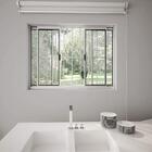 Janela Vitro De Alumínio 04 Folhas Com Grade Classic Branco -