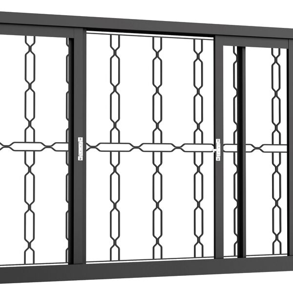 Janela Vitro De Correr 4f 120x100 Req12cm Gde Elo Corrente