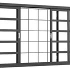 Janela Vitro De Correr 4f 120x100 Req 12cm Gde Quadriculada