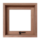 Janela Vitrô Max Panorâmico 60cm X 60cm X 14cm Cedro Arana -