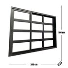 Janela Vitrô Travessa 3 Planos Linha 25 100x200 Preto
