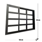 Janela Vitrô Travessa 3 Planos Linha 25 120x150 Preto