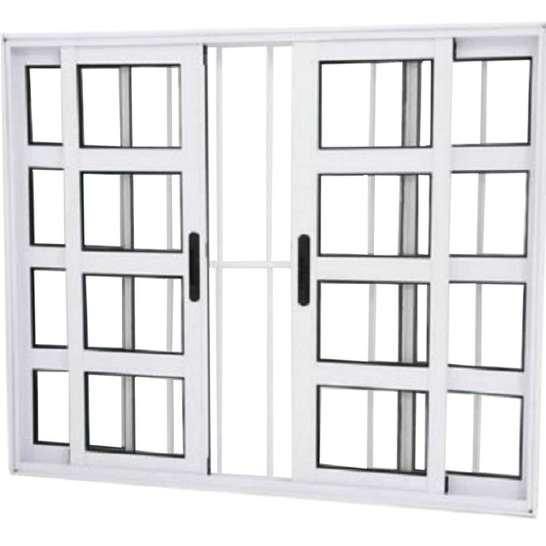 Janela Vitro Travessa 4 Folhas Alumínio Branco Linha 25 Com G