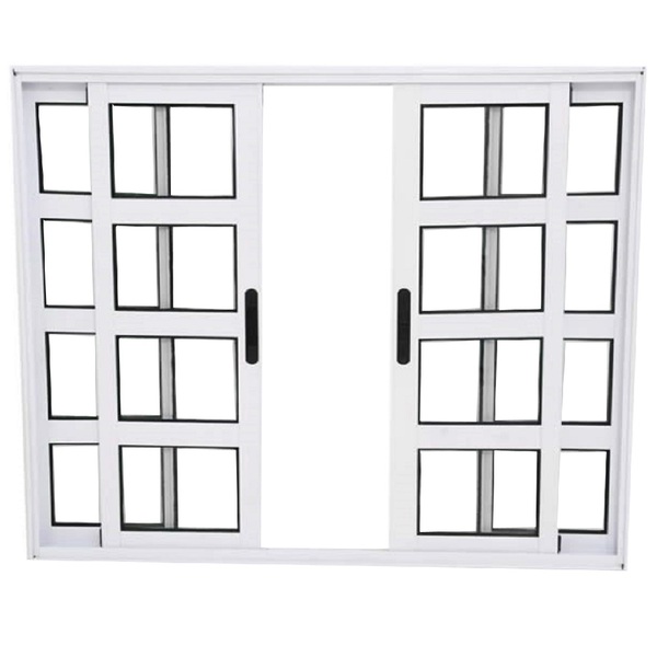 Janela Vitro Travessa 4 Folhas Alumínio Branco Linha 25 Medid