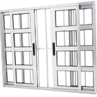 Janela Vitro Travessa 4 Folhas Alumínio Brilhante Linha 25 Co