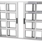 Janela Vitro Travessa 4 Folhas Alumínio Brilhante Linha 25 Me