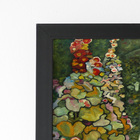 Jardim Galinhas Gustav Klimt Quadro Moldura Preta 60x40cm