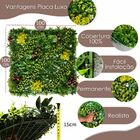 Jardim Vertical Artificial 2,5m² Instalação Fácil Plantas Per