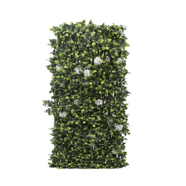 Jardim Vertical Artificial Plástico Verde Extensível Forest Jasmin 1x2m Naterial