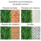 Jardim Vertical Com 18 Painéis De Buxinhos Folhagens Verdes A