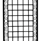 Jardim Vertical Mandala Preto De Ferro E Madeira 157x70cm