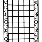 Jardim Vertical Retangular Mandala De Ferro Preto 150x67cm