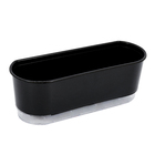 Jardineira Autoirrigável Preta 14x40cm