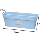 Jardineira Azul Floratta 50x18x17cm Rischioto