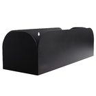 Jardineira Baixo em Metal 80x22x19cm de Chão e Parede Preto Flower Maxeb