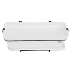 Jardineira Bari Branca 18x50cm Okla