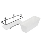 Jardineira Bari Branca 18x50cm Okla